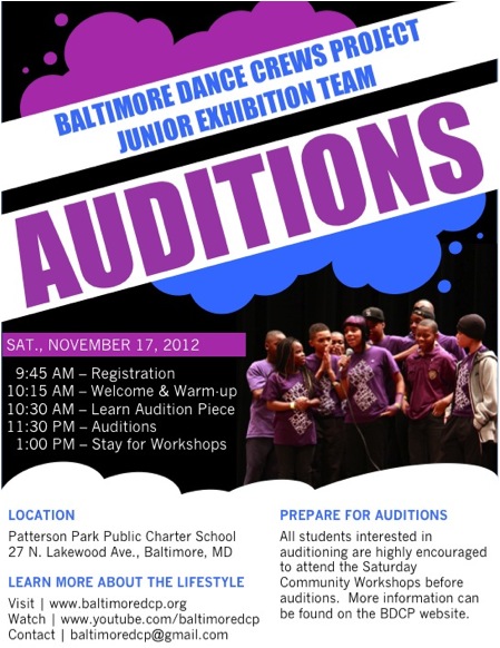 BDCP Fall Auditions
